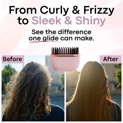 Ovelin HeatBrush – Wireless Hair Straightening Comb for Smooth, Shiny Hair
